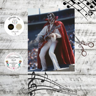 Papel De Seda Decoupage de vampiro rockstar con estilo gótico