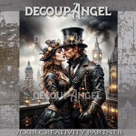 Papel De Seda Decoupage de vapor y deseo