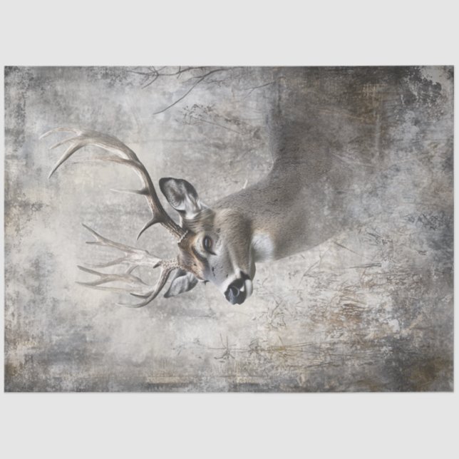 Papel De Seda Decoupage Deer Hunters Dream Majestic Wildlife (Anverso)