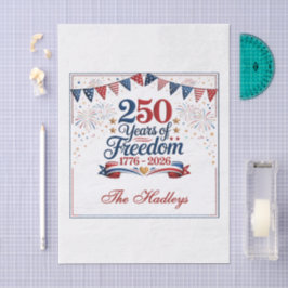 Papel De Seda Decoupage del 250 Aniversario de América