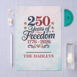 Papel De Seda Decoupage del cielo del 250 aniversario de América