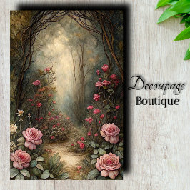 Papel De Seda Decoupage del Encantado Roseway