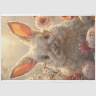 Papel De Seda Decoupage Easter Bunny Grandes Gafas Redondas