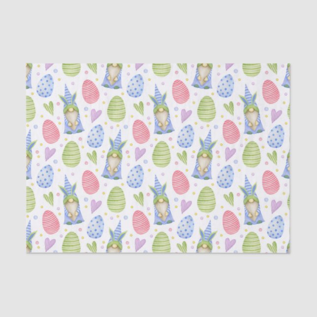 Papel De Seda Decoupage Easter Gnome Bunny (Anverso)