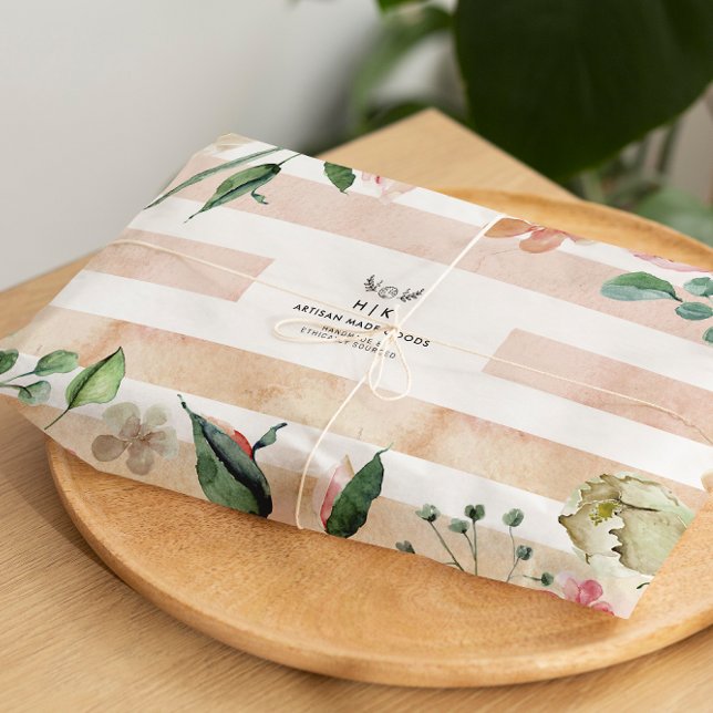 Papel De Seda Decoupage Eco Friendly Handmade Branding Logo (Subido por el creador)