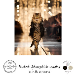 Papel De Seda Decoupage Elaborar Gato Caminando Por La Pista