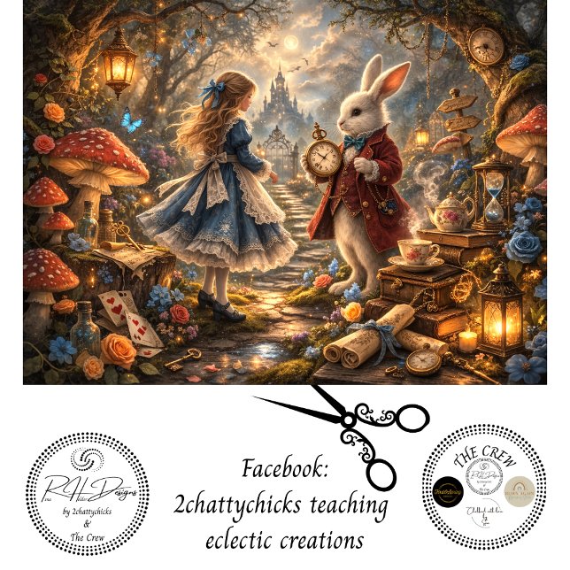 Papel De Seda Decoupage Enchanted Woodland Girl & Rabbit  (Subido por el creador)