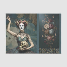 Papel De Seda Decoupage/Ephemera Sheet Vitnage Gothic Style