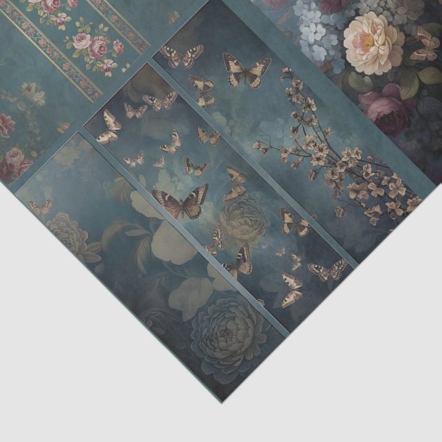 Papel De Seda Decoupage/Ephemera Sheet Vitnage Gothic Style (Detalle)