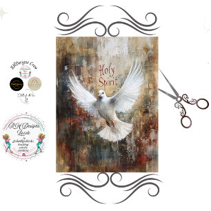 Papel De Seda Decoupage Espíritu Santo Paloma Fe Basada