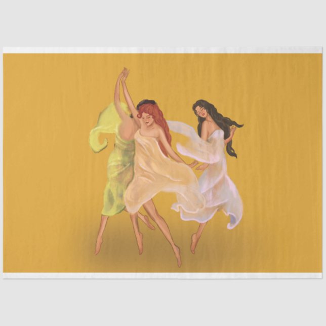 Papel De Seda Decoupage Fae Fae Fae De Tres Grados (Anverso)