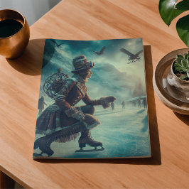 Papel De Seda Decoupage Fantasía Steampunk Invierno Mensajero