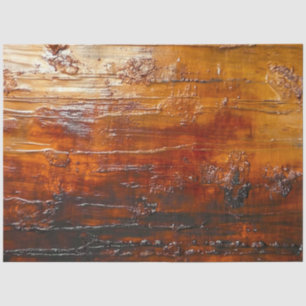 Papel De Seda Decoupage Faux Copper Metalizado Amber Finish