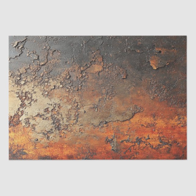 Papel De Seda Decoupage Faux Finish Patina Copper (Anverso)