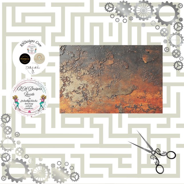 Papel De Seda Decoupage Faux Finish Patina Copper (Subido por el creador)