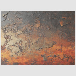 Papel De Seda Decoupage Faux Rust Patina Copper Finish