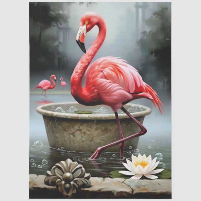 Papel De Seda Decoupage Flamingo Collection (Anverso)