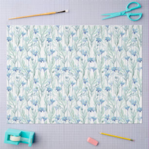 Papel De Seda Decoupage floral de peonía acuarela