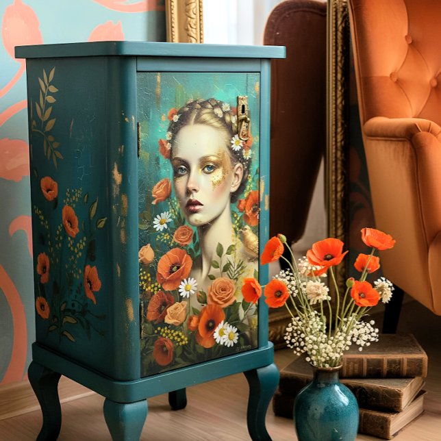 Papel De Seda Decoupage Floral Woman (Subido por el creador)