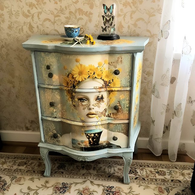 Papel De Seda Decoupage Floral Woman (Subido por el creador)