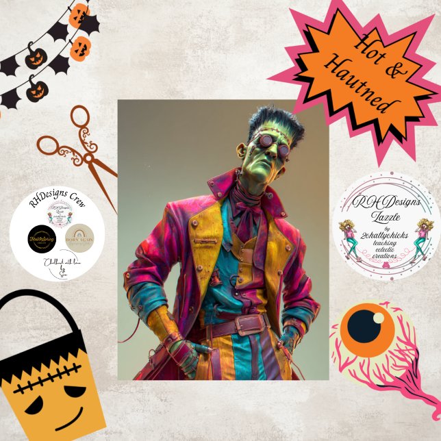 Papel De Seda Decoupage Fonze Monster Glow UP HOT & Haunt (Subido por el creador)