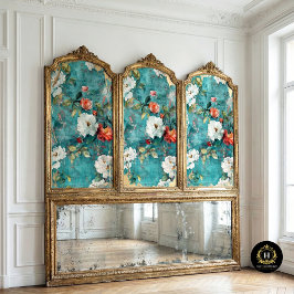Papel De Seda Decoupage Francés de Textura Floral Rústica Vintag