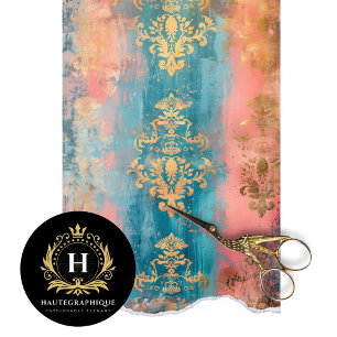 Papel De Seda Decoupage Francés Floral Vintage con Textura Rústi