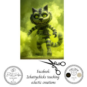 Papel De Seda Decoupage Gato Verde Despojado Niebla Encantada