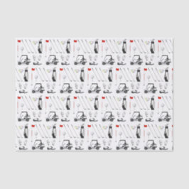 Papel De Seda Decoupage Golf Golfer Golfing Birday Party