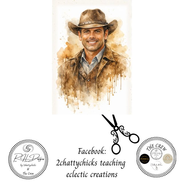 Papel De Seda Decoupage Good Sherriff Clay Boone  (Subido por el creador)