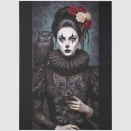 Papel De Seda Decoupage Gothic Rose Queen – Dark Romantic Art 