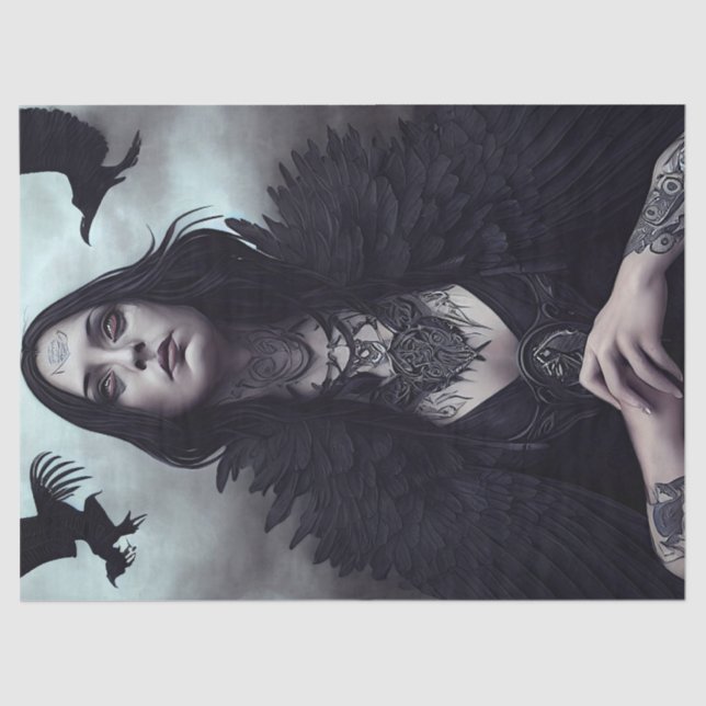 Papel De Seda Decoupage gótica de brujas (Anverso)