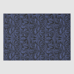 Papel De Seda Decoupage gótica de Jacquard Swirls - azul claro
