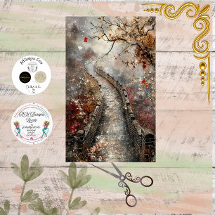 Papel De Seda Decoupage Gran Muralla de China Antigua 