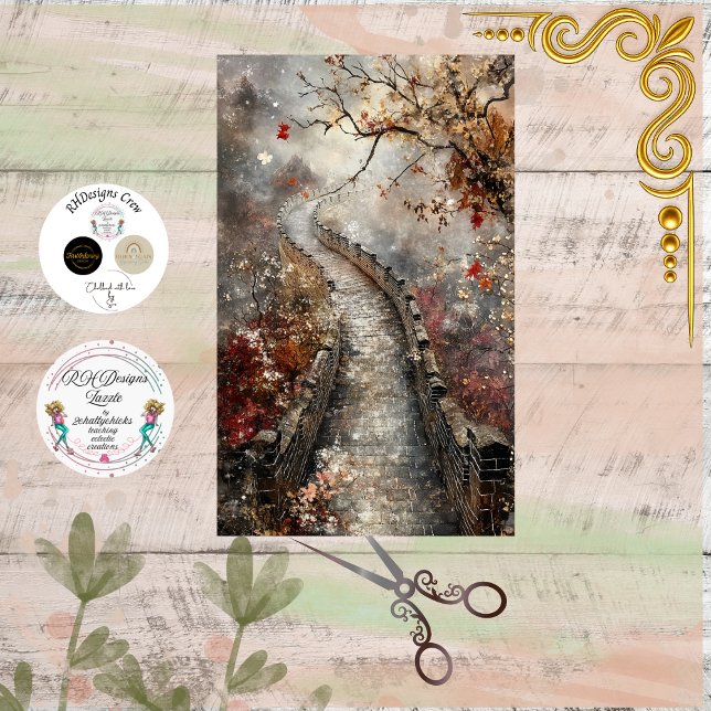 Papel De Seda Decoupage Gran Muralla de China Antigua  (Subido por el creador)