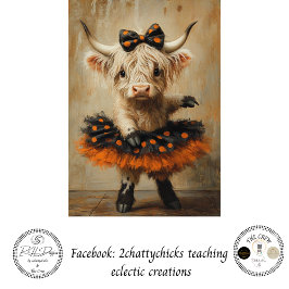 Papel De Seda Decoupage Halloween Bailarina de las Tierras Altas