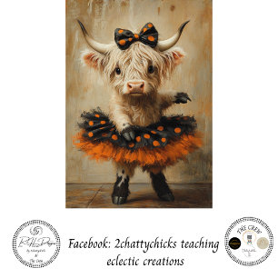 Papel De Seda Decoupage Halloween Bailarina de las Tierras Altas