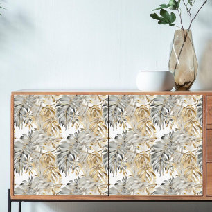 Papel De Seda Decoupage Hermosas hojas de oro plateadas