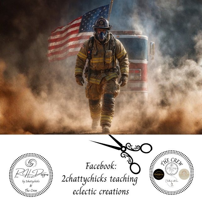 Papel De Seda Decoupage Heroic Firefighter Responder  (Subido por el creador)