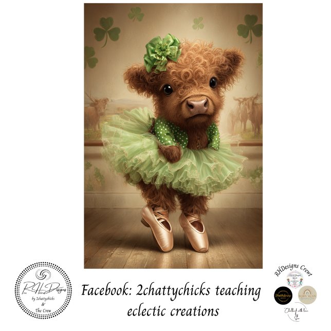 Papel De Seda Decoupage Highland St. Patrick Bailarina  (Subido por el creador)