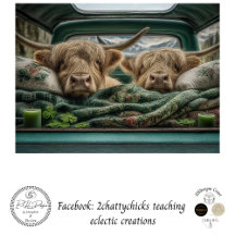 Decoupage Highland Vintage Truck St. Patrick Irish