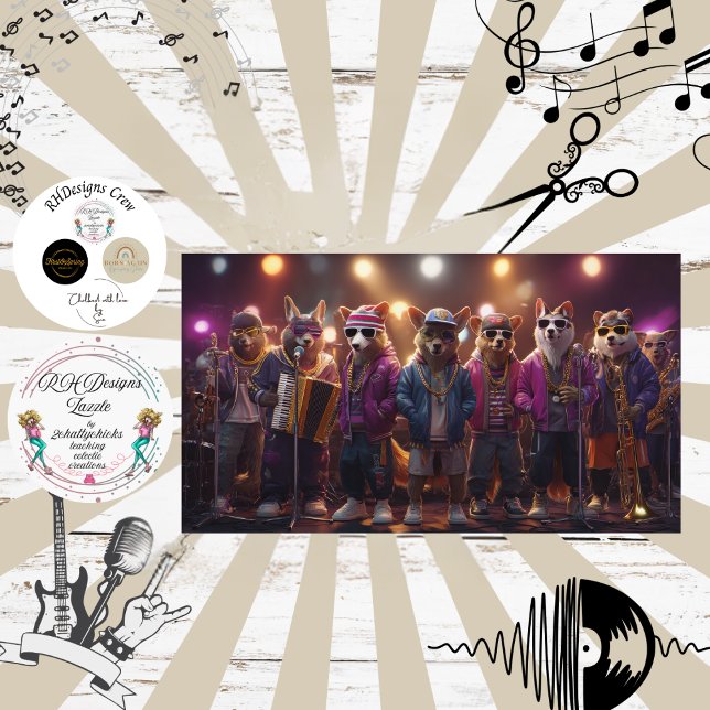 Papel De Seda Decoupage Hip Hop Dog Band Fur Feathers Funk  (Subido por el creador)