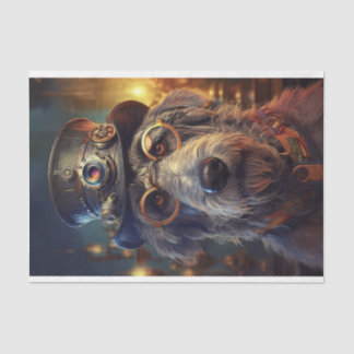 Papel De Seda Decoupage Irish Wolfhound Steampunk