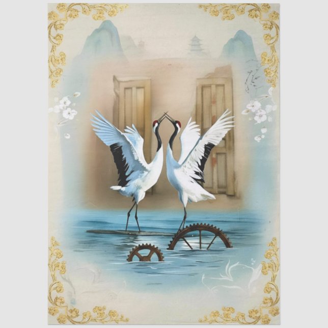 Papel De Seda Decoupage Kranich Collection (Anverso)
