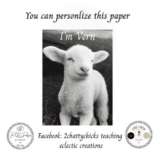 Papel De Seda Decoupage La Oveja Viral Llamada VERN 