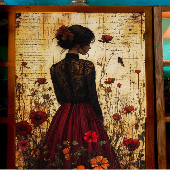 Papel De Seda Decoupage Lace Lady (Subido por el creador)