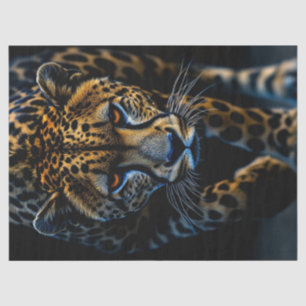 Papel De Seda Decoupage Leopardo exótico cierra el arte digital