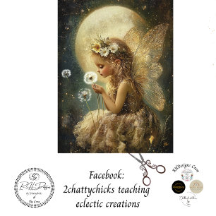 Papel De Seda Decoupage Little Girl Fairy Moon Night Setting