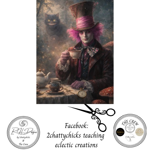 Papel De Seda Decoupage Magical Garden Tea Party (Subido por el creador)