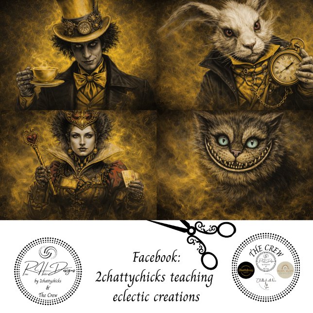 Papel De Seda Decoupage Magically Inspired Character Set (Subido por el creador)